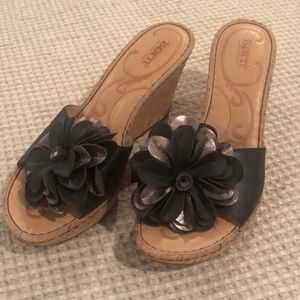 Born heels “brownish gold color”